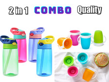 2pack Munchkin Miracle 360 Trainer Cup Green  Baby Bottle Cup with Straw DEAL