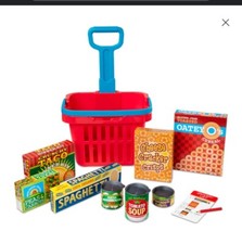 Melissa  Doug Fill  Roll Grocery Basket Playset New