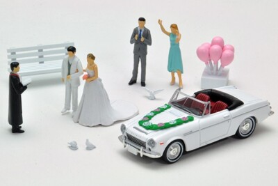 Datsun Fairlady 1600 ''Wedding'',Tomytec Tomicarama 13a, Limited Vintage Neo,1/64