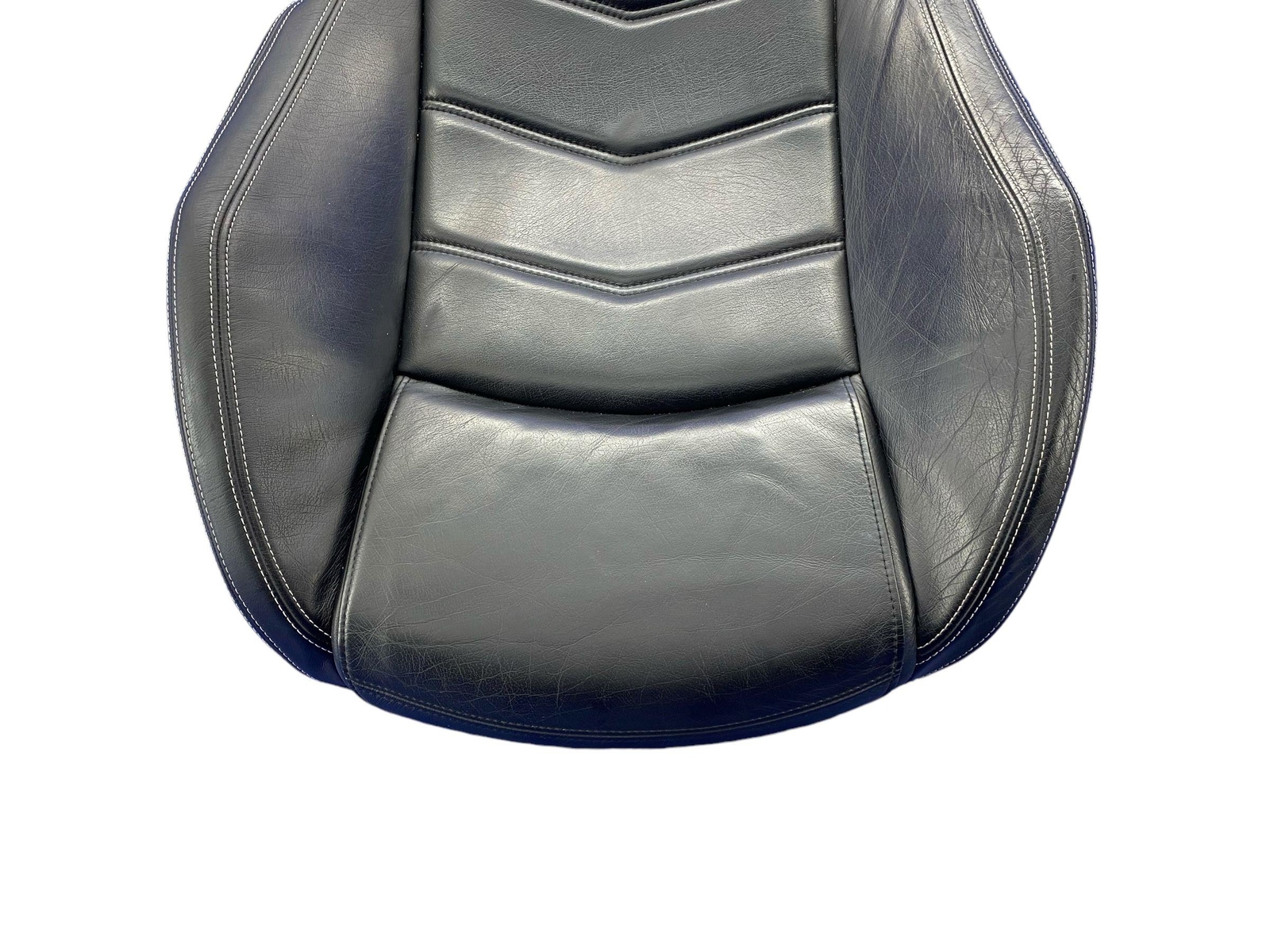 2013-2019 MASERATI GRANTURISMO FRONT LEFT LOWER SEAT CUSHION BLACK LEATHER *WEAR