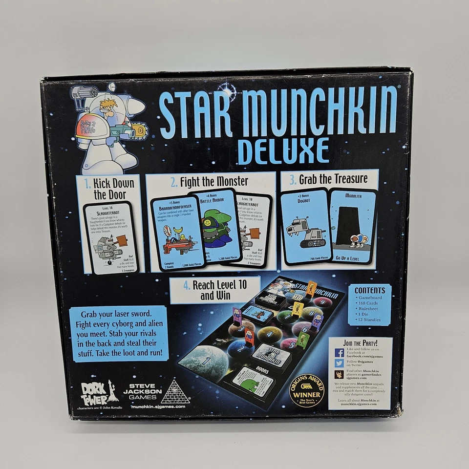 Star Munchkin Deluxe Steve Jackson Games 2015 Complete - Image 2 of 4