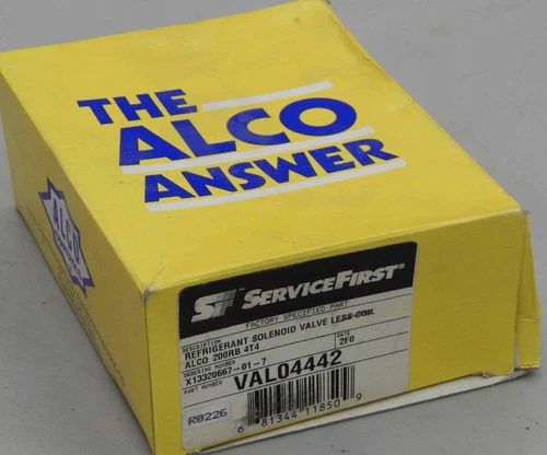Service First  VAL04442  Refrigerant Solenoid Valve  less Coil Alco  200RB4T4