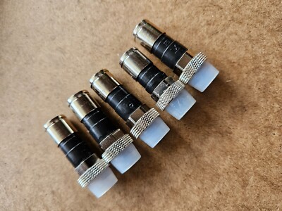 5 Pieces RG6 EX6XLWSPLUS Weather Boot Coaxial Cable Ends Compression Connectors