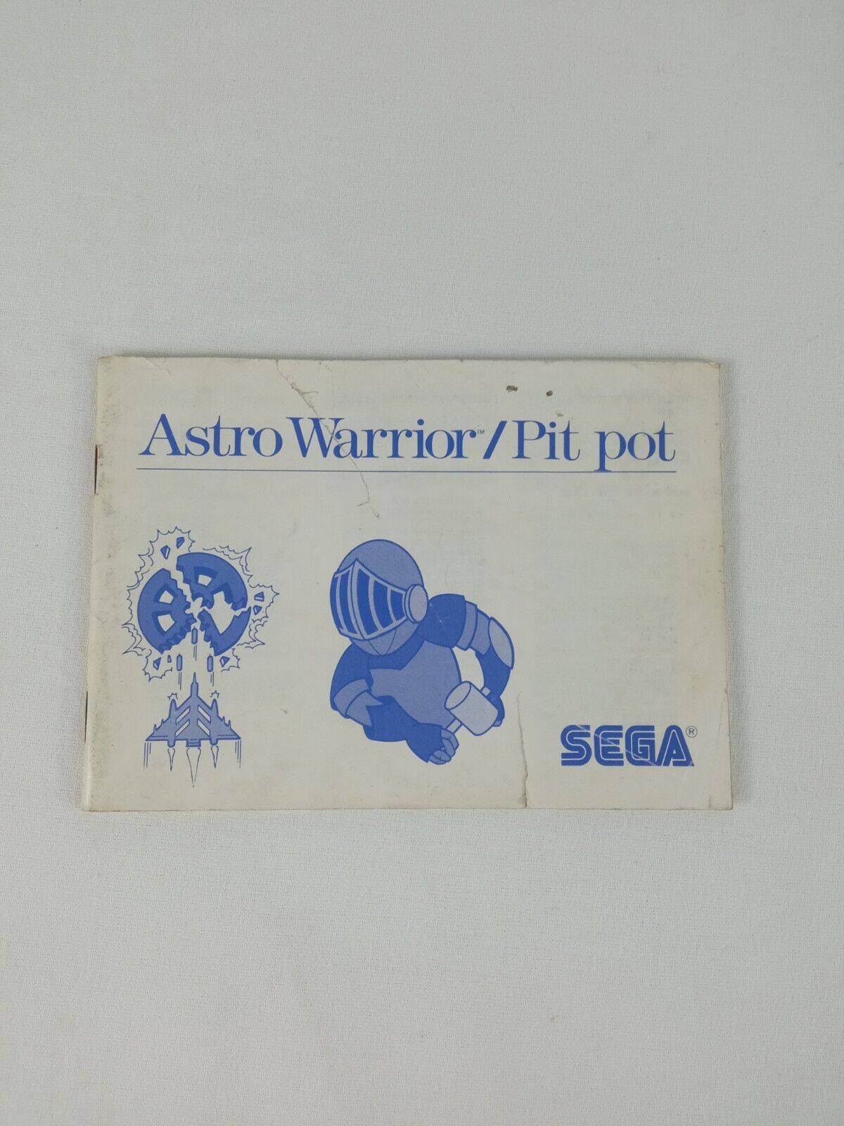 Sega Master System PAL Notice Astro Warrior/Pit pot