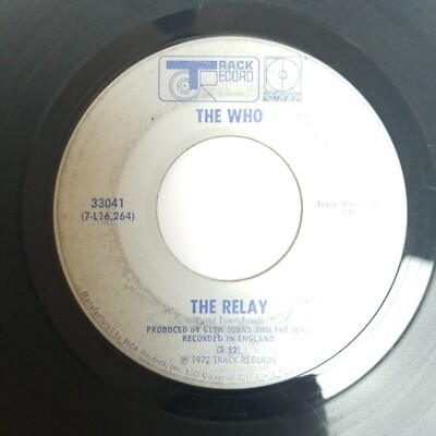 The Who The Relay / Wasp Man - 45 RPM Vinyl Record 7” Track