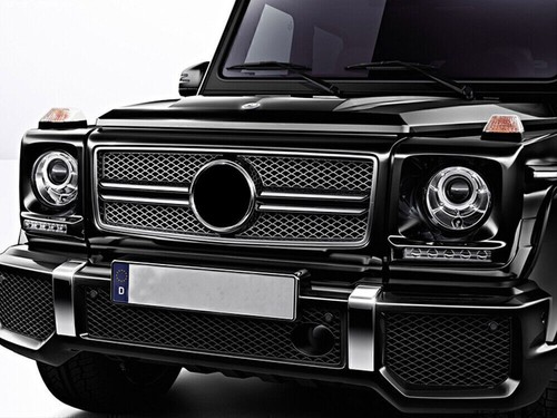 Black Front Bumper Grill Grille For Benz G Class W463 G63 G550 G500 G350 - Picture 7 of 7