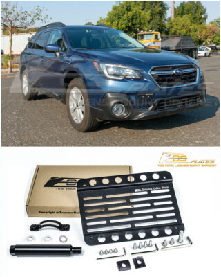 EOS For 15-19 Subaru Outback | Front Bumper Tow Hook License Plate Mount Bracket