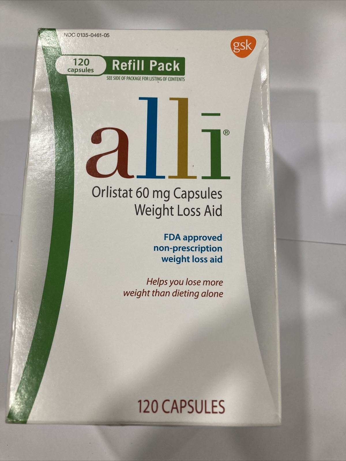 alli Orlistat 60mg Weight Loss Supplement Pills 120 Count exp 2025