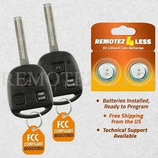 2 For 2007 2008 2009 Lexus RX350 Keyless Entry Car Remote Uncut Key Fob Control