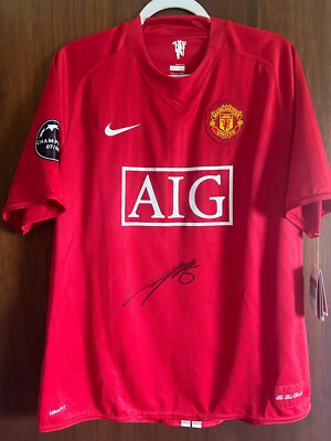 BNWT Signed by #13 Ji Sung Park Manchester United 2008/2009 Home