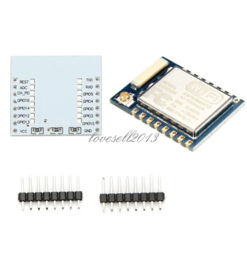ESP8266 ESP-07 Remote Serial Port WIFI Module with IO Adapter Plate Expansion