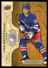 2018-19 Upper Deck Engrained /299 Lias Andersson Rookie  New York Rangers #93
