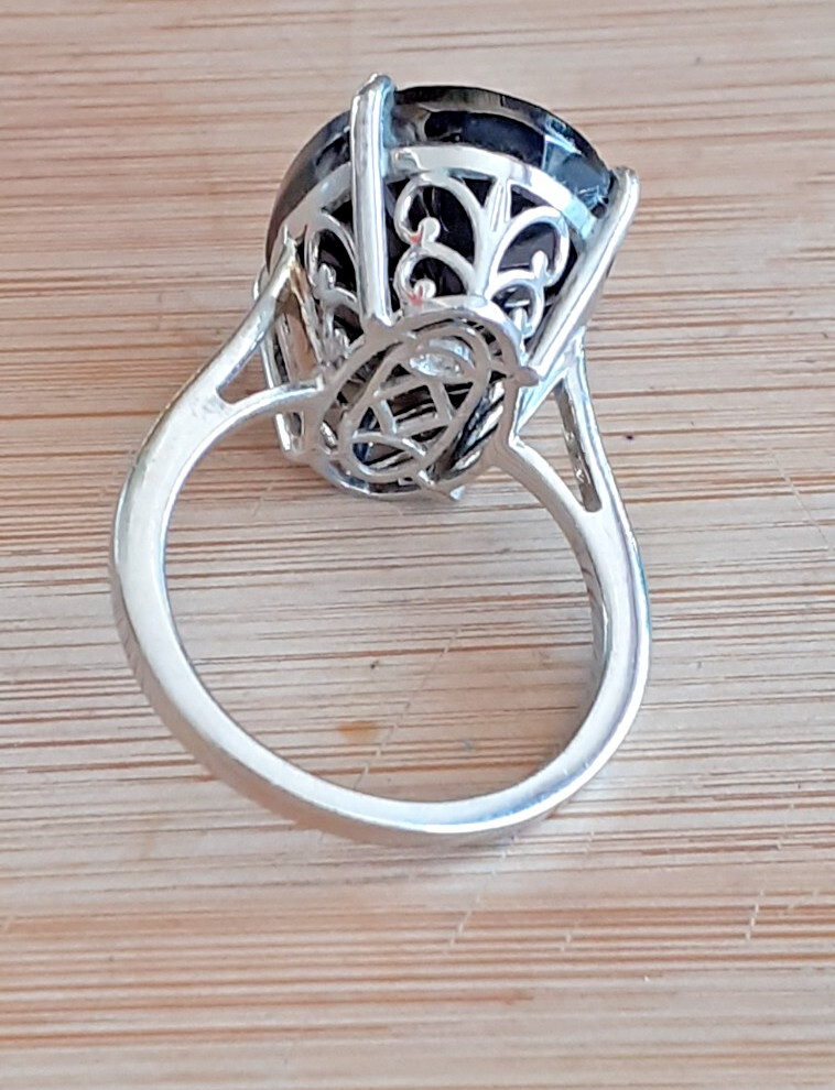 Chunky statement ring /925 sterling silver/Wt 6.6… - image 5