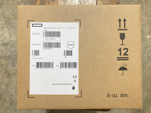 NEW 834028-B21 834131-001 HPE 8TB 6G SATA 7.2K 3.5" LFF MDL HDD Hard Drive - Picture 2 of 4