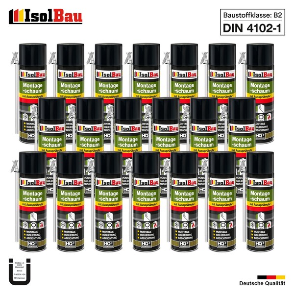 Montageschaum Mit AussprüHrohr Bauschaum 20 X 500 Ml Pu Schaum Fenster Schaum-image