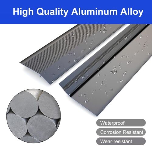 Heavy-Duty Aluminum Floor Transition Strip, 48-Inch Threshold Ramp for Doorways - Picture 6 of 8