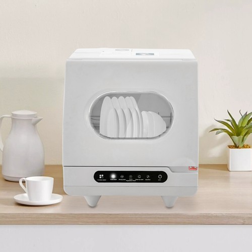 800W Mini Spülmaschine 5L Geschirrspüler Tischgeschirrspüler Freistehen 5 Modi - Bild 11 von 13