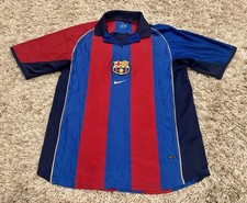 Vintage FC Barcelona Nike Soccer Jersey 2001/2002 Mens Medium 
