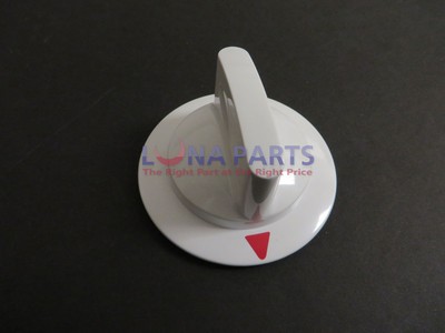 Genuine GE WE1X1263 GE Hotpoint Dryer Timer Control Knob White with Red Arrow