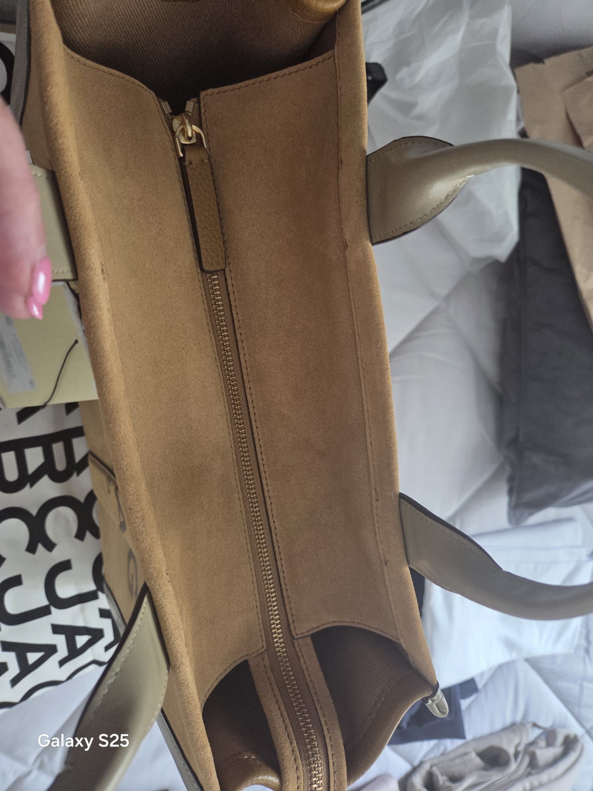 Marc Jacobs Suede And Leather Tote Bag RRP  £495 image 2