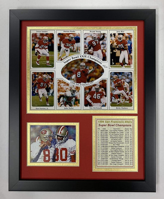 San Francisco 49Ers 1994 Super Bowl Champions Framed Photo Collage, 11X14-Inch,