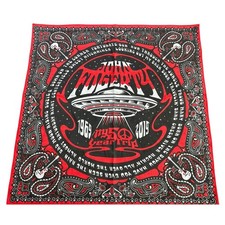 John Fogerty- Tour 2019 50 yr trip black red bandana- 21 x 21"- ufo western