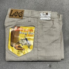 NOS Vtg 60s 70s Pants LEE Rider Flare Bell Bottom Plaid 28x32 Cowgirl