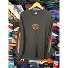 Orange County Choppers OCC Long Sleeve T-Shirt Black Flame Graphics Mens XL