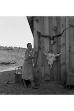 Poverty with Rife and Cattle Skulls Dorothea Lange Poster Print