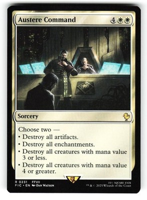 Austere Command #231 (NM) (Non-Foil) (R) (FIC) Magic MTG