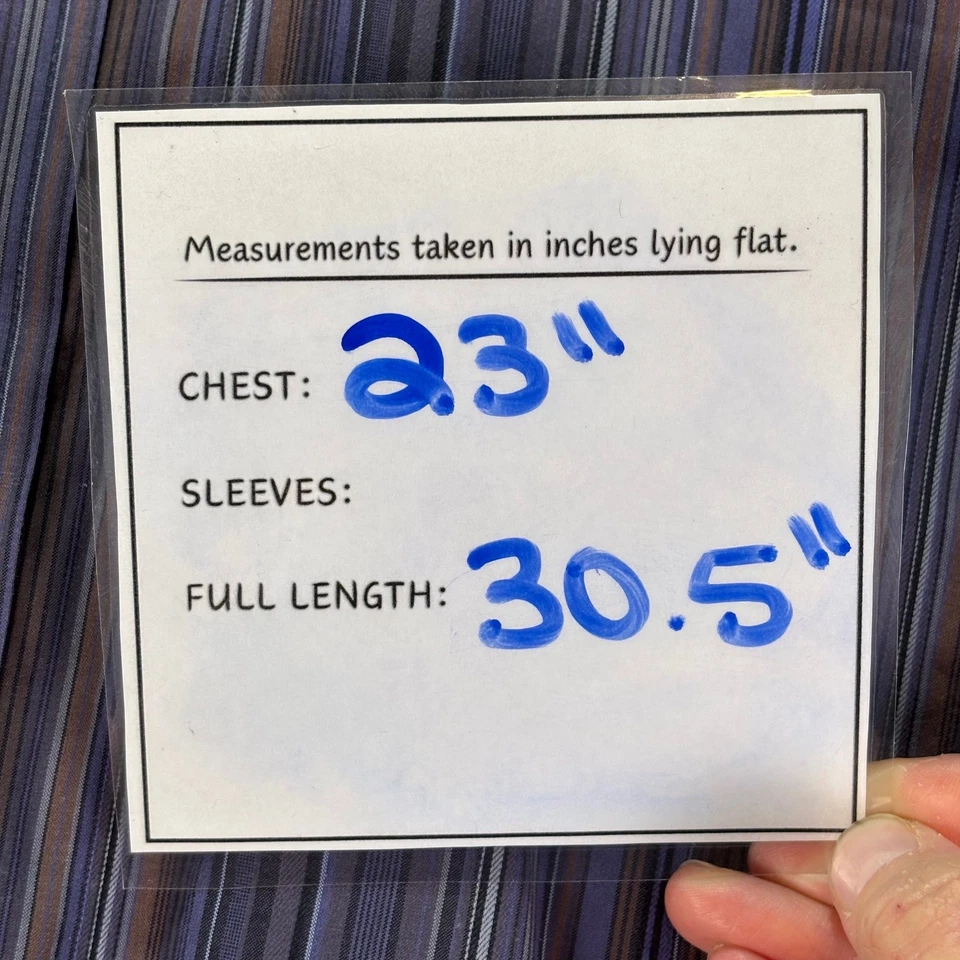 Camisa de vestir para hombre Bristol & Bull púrpura a rayas manga larga 100 % algodón talla L Foto 4 de 4