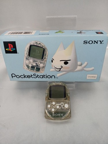 SONY PlayStation PocketStation SCPH-4000C Crystal Version Box Manual Included