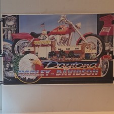 Vintage Harley Davidson Daytona Poster by R. Dorman
