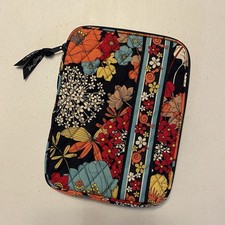 Vera Bradley Tablet Sleeve, Floral Quilted Zipper Case