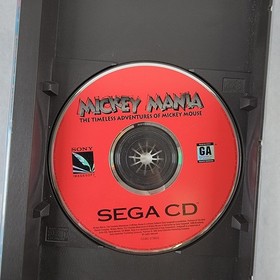 Mickey Mania: The Timeless Adventures of Mickey Mouse (Sega CD, 1994)- No Manual