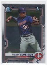 2021 Bowman Chrome Prospects 1st * Yunior Severino Minnesota Twins #BCP-140