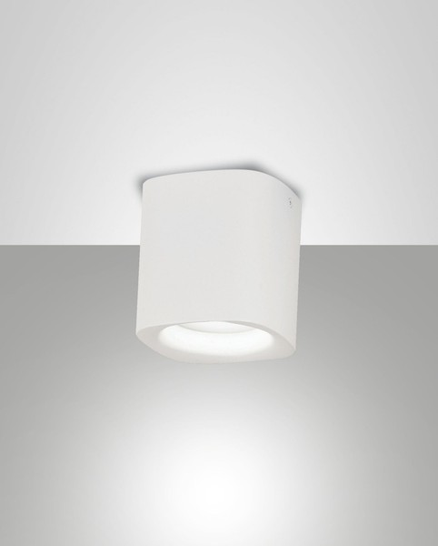 Deckenleuchte Wohnzimmer Weiß Aluminium B:9 Cm IP44 GU10 Deckenlampe Badezimmer-image