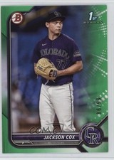 2022 Bowman Draft Green 86/99 Jackson Cox #BD-174 1t2c