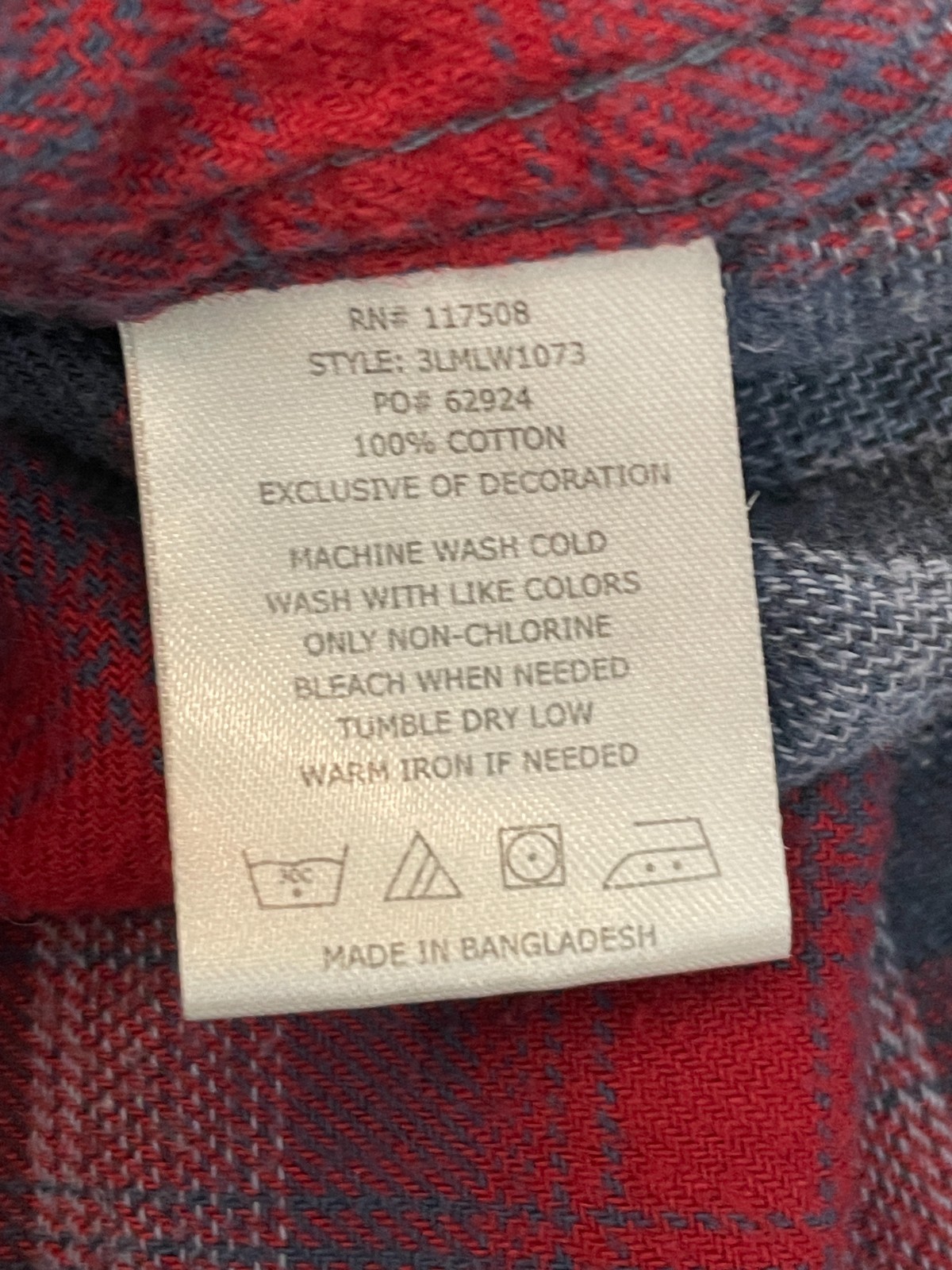 Levi's Pearl Snap Flannel Shirt Women S Red Blue Plaid Cotton Western Cowgirl thumbnail 10