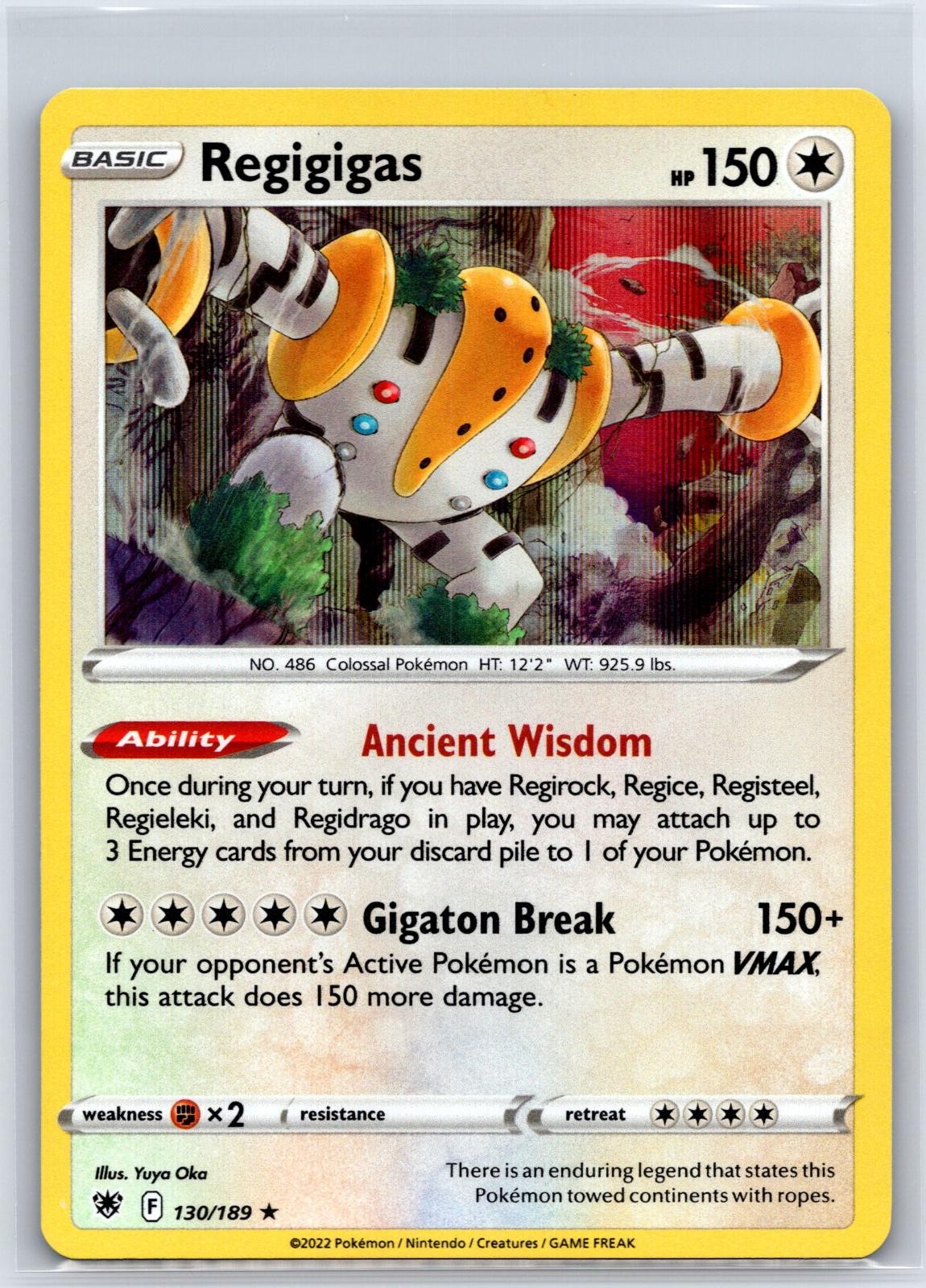 Regigigas 130/189 Holo Rare Astral Radiance Pokemon NM/M 603c-58