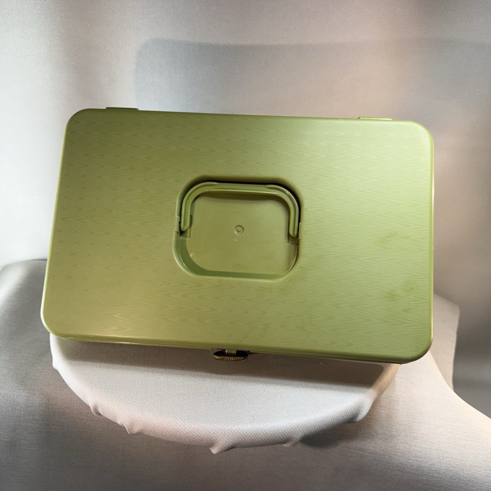 2-Vintage Wil-Hold Wilson MFG Corp. Sewing Box Thread Organizer Green