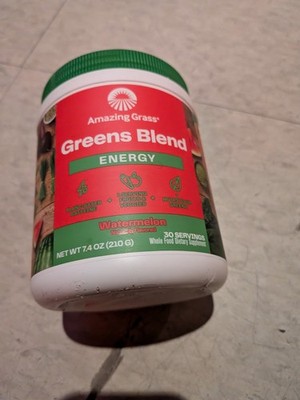 Amazing Grass Energy blend greens powder natural new sealed 30 servings 7.4 oz
