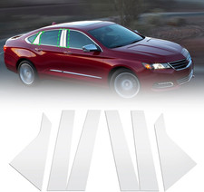 Chrome Silver Pillar Posts Door Window Trim 6Pcs Compatible with Chevy Impala 20