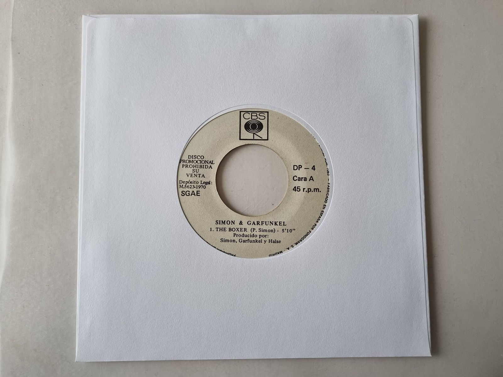 Simon & Garfunkel/ Chicago - The Boxer/ I'm a man 7'' Vinyl Spain PROMO