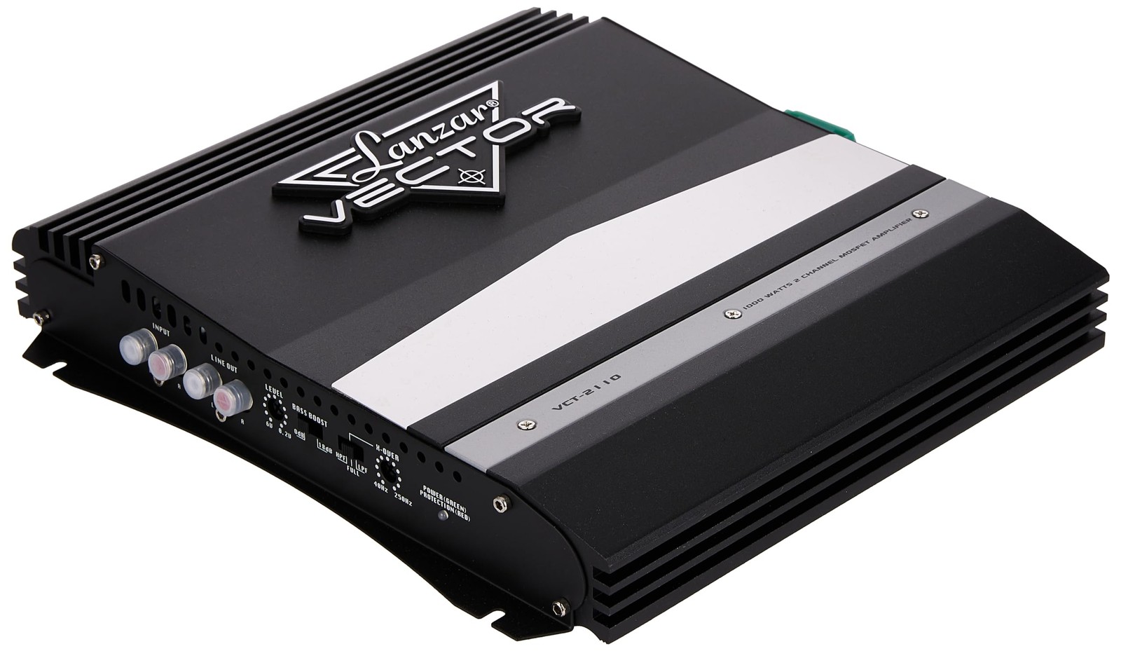 Lanzar 1000W 2-Channel Bridgeable Mono/Stereo Amplifier - High Power MOSFET Amp