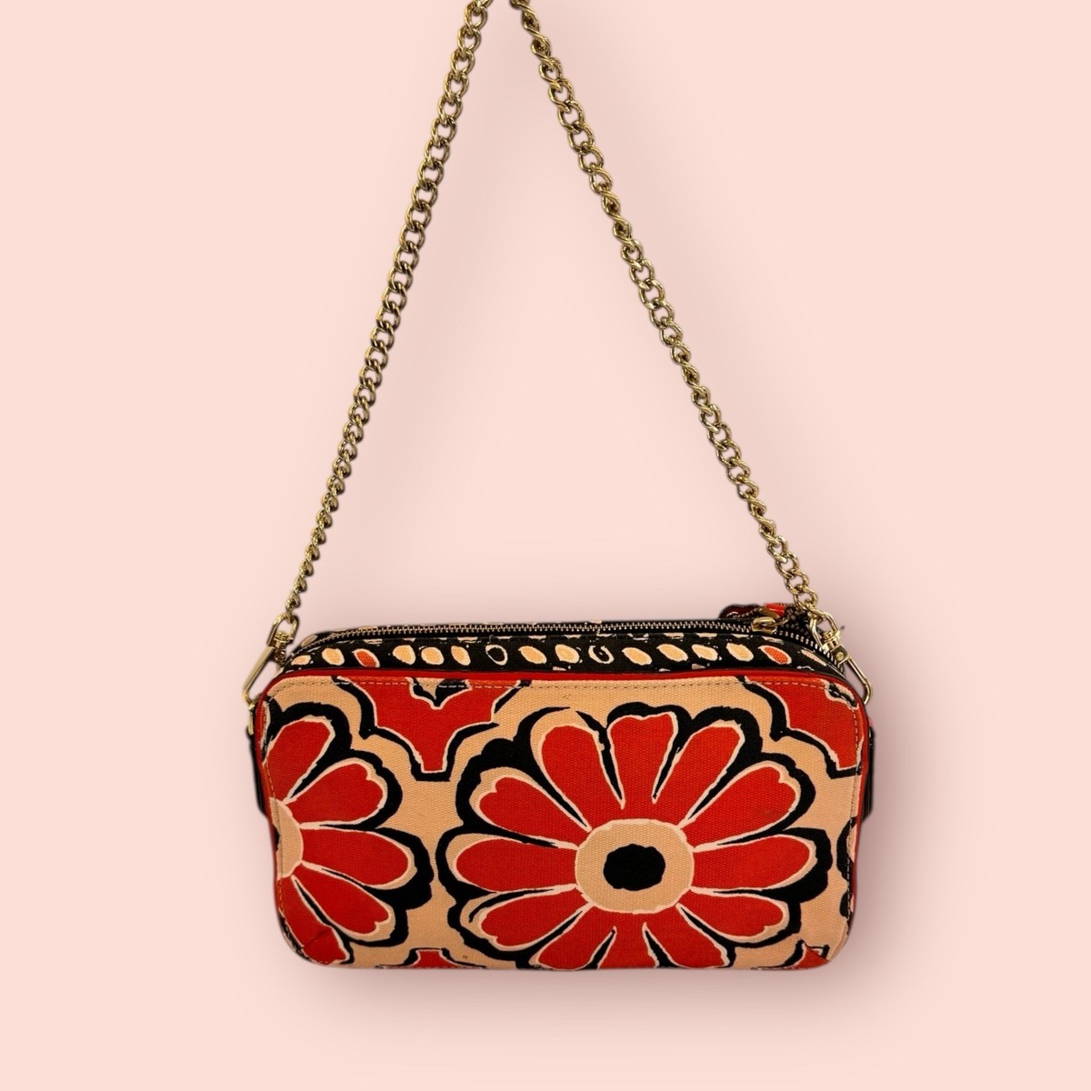 COACH Y2K Vintage Poppy Flower Print Floral Small Shoulder Bag
