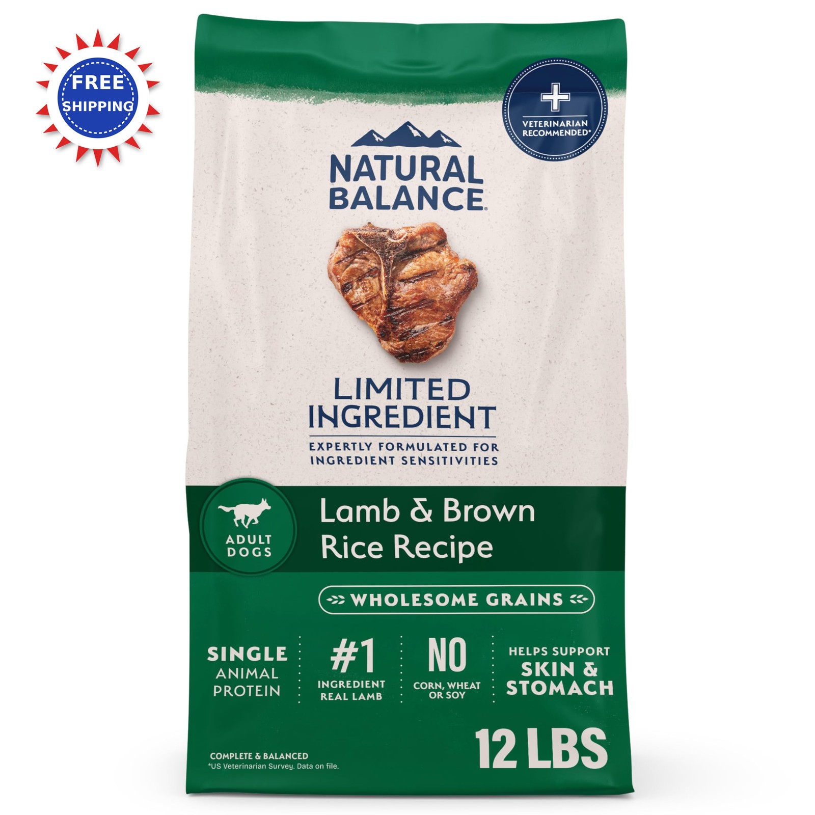 Lamb & Brown Rice 12 Pound