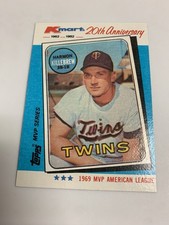 1982 Topps Kmart MVP Harmon Killebrew Minnesota Twins