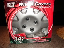 Set Of Four 4 New Kt 14 Wheel Covers Abs Plastic Silver Color Nice Snap Ons Set Of Four 4 New Kt 14 Wheel Covers Abs Plastic Silver Color Nice Snap Ons