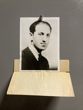 1937 George Gershwin, “Noted Composer” Original Type Photo RARE!